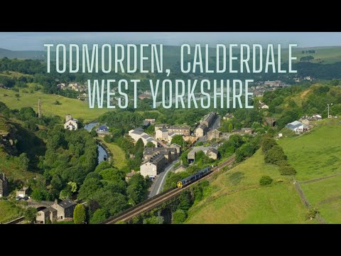Driving Through Around Todmorden Calderdale West Yorkshire United Kingdom