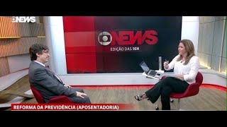 Rombo da Previdência. Meu alerta em maio de 2016 sobre as contas e reforma da previdência - Globonews