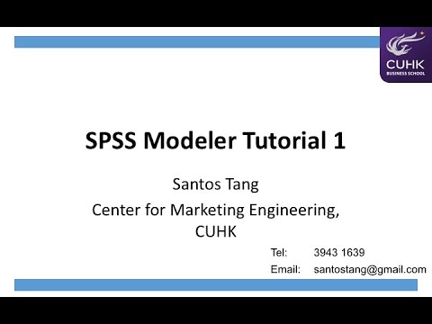 SPSS Modeler Tutorial 1 - Part1