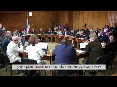 Ședința Consiliului Local Câmpina din 28 octombrie 2017