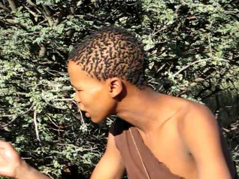 Namibian Bushman talking / Namibia 2008