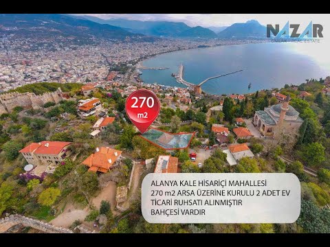 Detached House and Garden for Sale in Alanya Castle