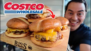 Quick and Affordable Cheeseburgers from Costco!