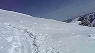 Climbing James Peak at Powder Mountain on a Sunny Powder Day for a Snowboard Run down Shug'r Bowl