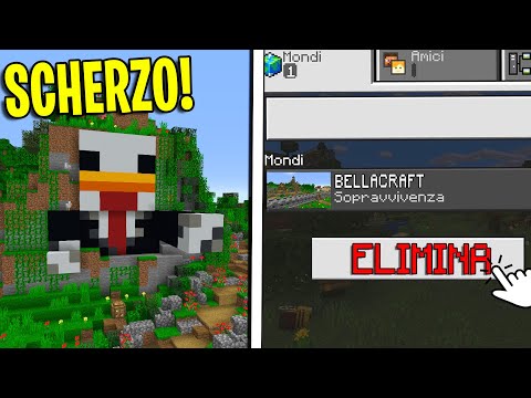 HO CANCELLATO IL SUO MONDO - SCHERZO A BELLAFACCIA - MINECRAFT - ITA