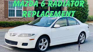 How to replace 2003 - 2008 Mazda 6 radiator 2.3L