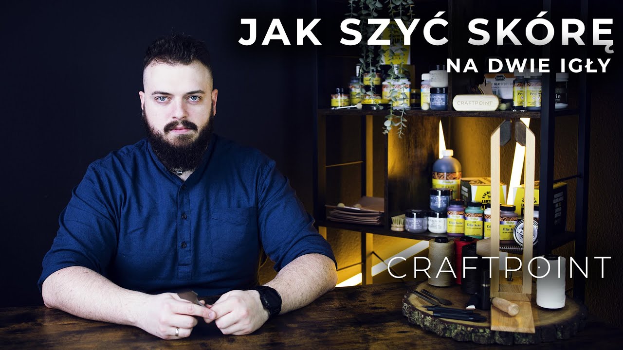 Jak szyć ręcznie skórę na dwie igły