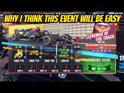 CSR2 | Legends of the Track Finale | Why I think this Event will be Easy