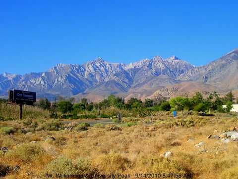 Mt Williamson webcam Sept 14, 2010