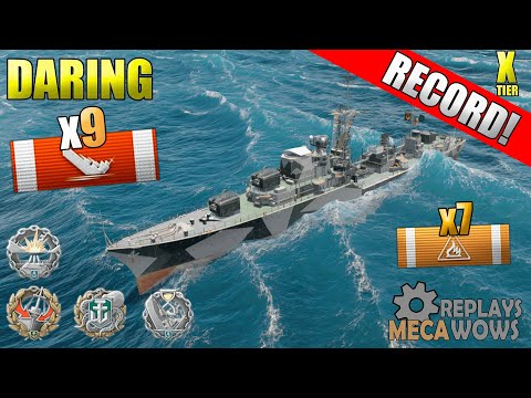 AWESOME Daring 9 KILLS & 157K Damage | World of Warships Gameplay Replay