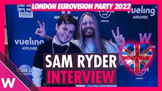 Sam Ryder - "Space Man" (United Kingdom 2022) INTERVIEW @ London Eurovision Party