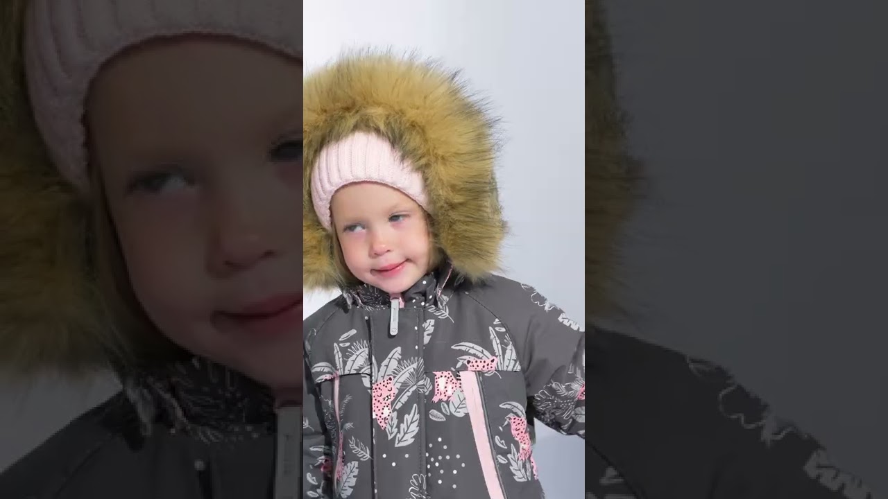 Комбинезон для девочки с р.80 по 98 см  серый 93/1W22 Vulpes