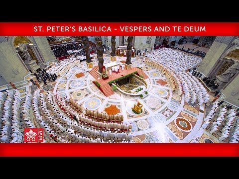 Pope Francis-Vespers and Te Deum 2019-12-31