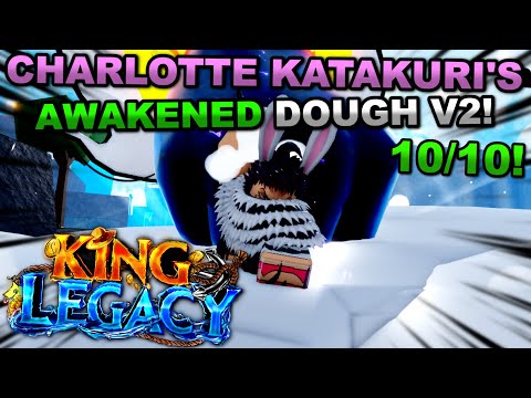 Awakening The *NEW* Dough V2 In Roblox King Legacy... IT'S SO GOOD!