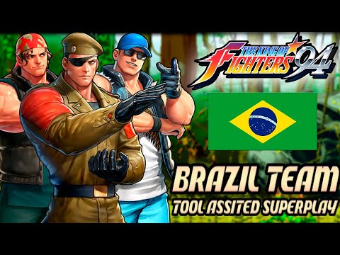 【TAS】THE KING OF FIGHTERS '94 - IKARI WARRIORS TEAM/BRAZIL TEAM - HEIDERN - RALF JONES - CLARK STILL