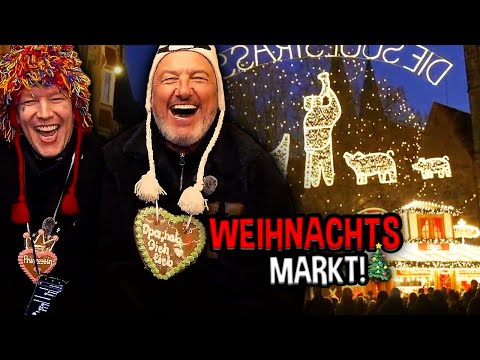 Monte & Frank Rosin LIVE vom Weihnachtsmarkt! 😍🎄 Essen TESTEN & Karussel fahren 🎠 | MontanaBlack IRL