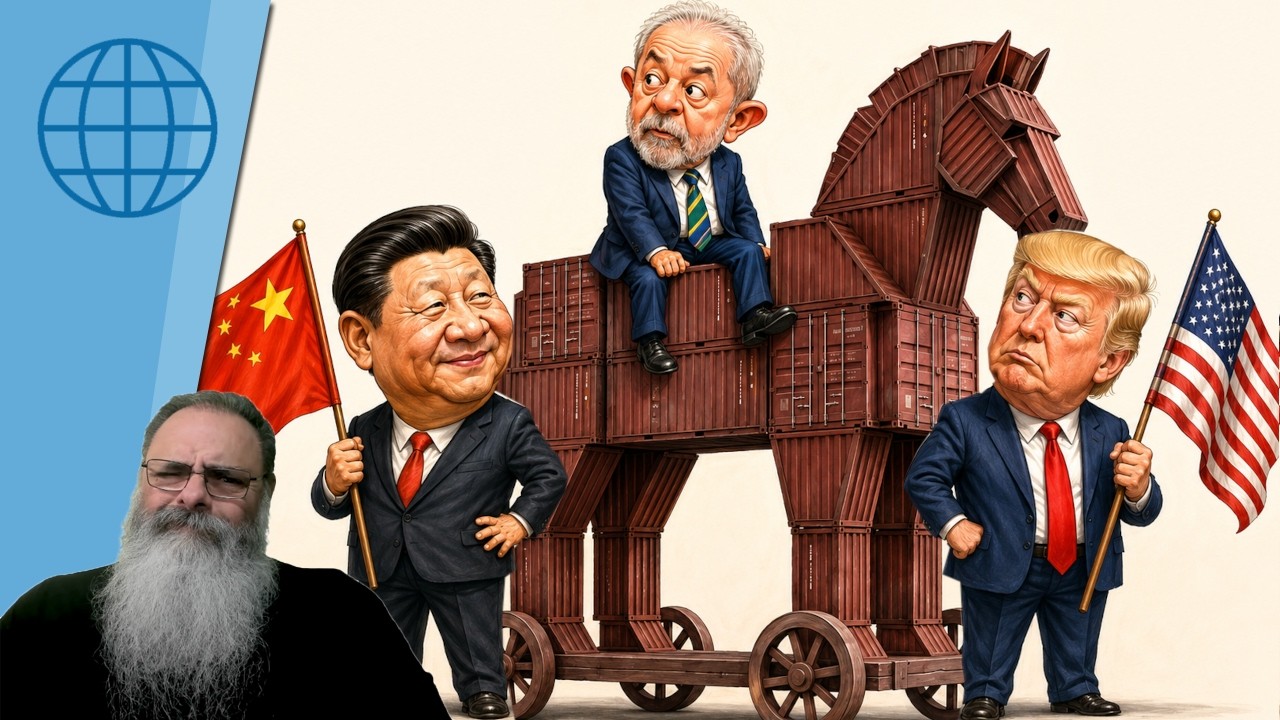 TRUMP acusa BRASIL e mais 5 paises (não 40) de ATUAREM para AJUDAR a CHINA contra EUA
