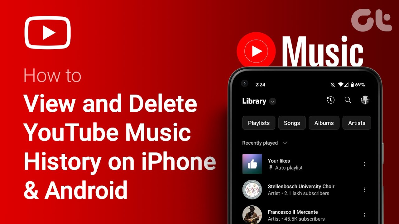 How to View and Delete YouTube Music History on iPhone & Android | Clear YouTube Music History!