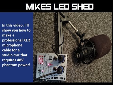 🎤 How to Make a Studio Microphone Cable with 48V Phantom Power! 🎤
