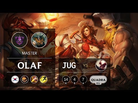 Olaf Jungle vs Lee Sin - KR Master Patch 9.13