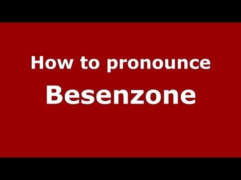 How to pronounce Besenzone (Italian/Italy) - PronounceNames.com