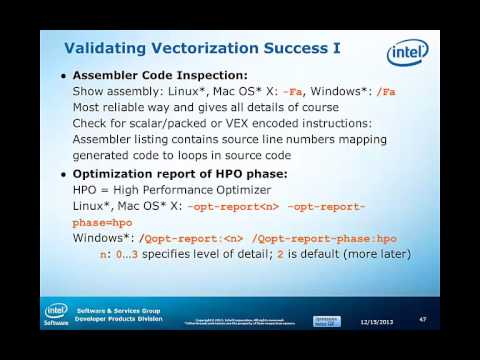 Performance Essentials 7  OpenMP 4 Vectorization  Measuring Success