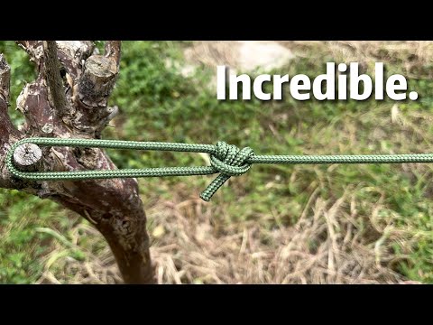 Absolutely the BEST and Easiest Camping Knot!! （Taut Line Hitch）