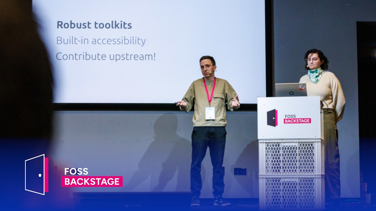 Leia Ruffini, Juan Ruitiña – Real accessibility: an imperfect, honest journey #FOSSBack