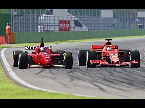 Ferrari F1 2018 vs Ferrari F1 1996 - Imola