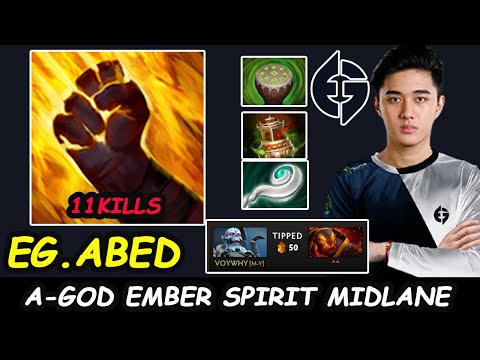EG Abed Ember Spirit King OF MIDLANE 11K MMR SKILL DODGE Ready For Singapore Major Dota 2 Gameplay