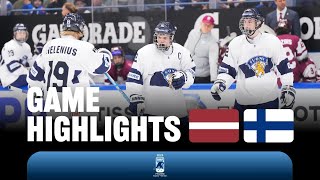 Хоккей Highlights: Latvia vs Finland | 2024 #U18MensWorlds