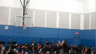 Rio Hondo Middle School's Band Playing BLAZE OF GLORY At Durfee. :D