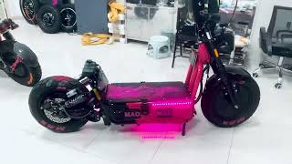 Black and Pink 30000 watts escooter ready for shipping