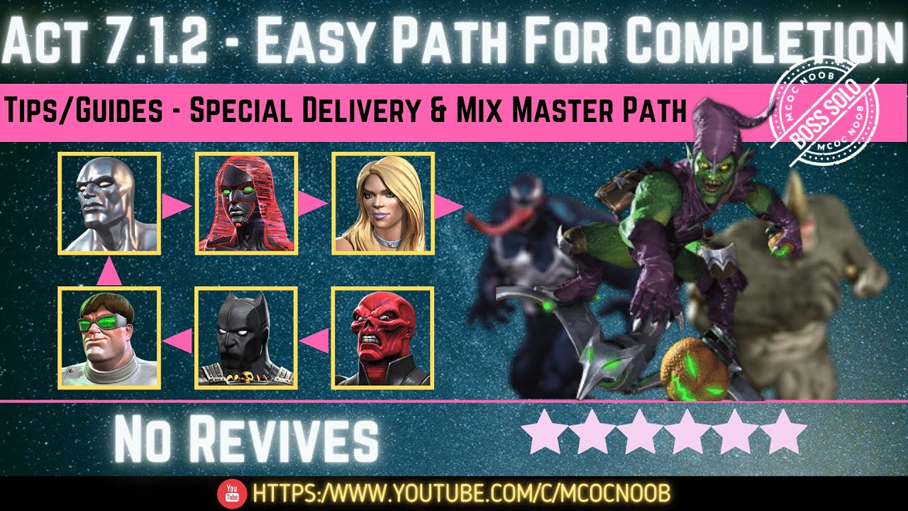 MCOC: Act 7.1.2 - Easy Path for Completion - Tips/Guides - No Revives - Story quest  (Book 2)