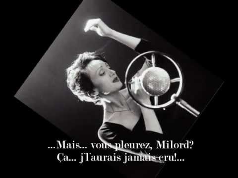 Edith Piaf Milord Lyrics