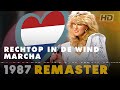 RECHTOP IN DE WIND MARCHA Netherlands Eurovision Song Contest 1987 HD Remaster