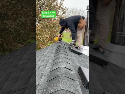 How I cap a roof using shingles.