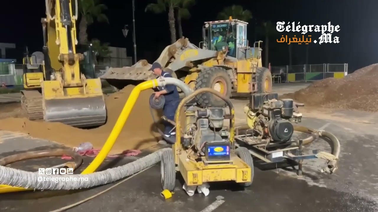 بالفيديو.. سلطات أكادير تسارع الزمن لردم الحفرة العملاقة التي ظهرت ببنسركاو