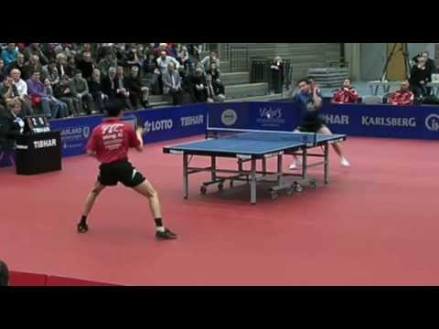 Bojan Tokic vs Wang Xi[German League 2011/2012]