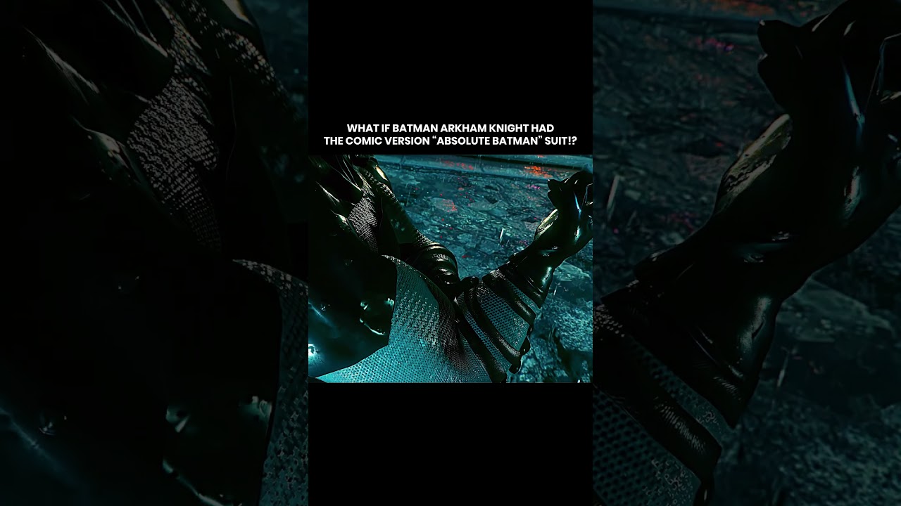 What if Batman Arkham Knight had the Comic Version Absolute Batman Suit #batman #gaming