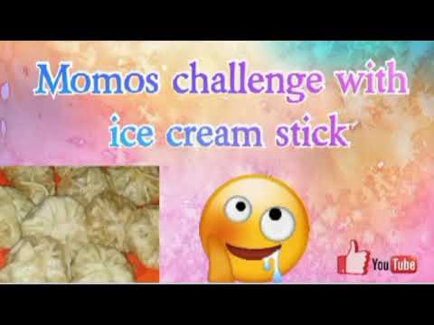 Momos challenge with ice cream stick | Shervin and Shreyashi