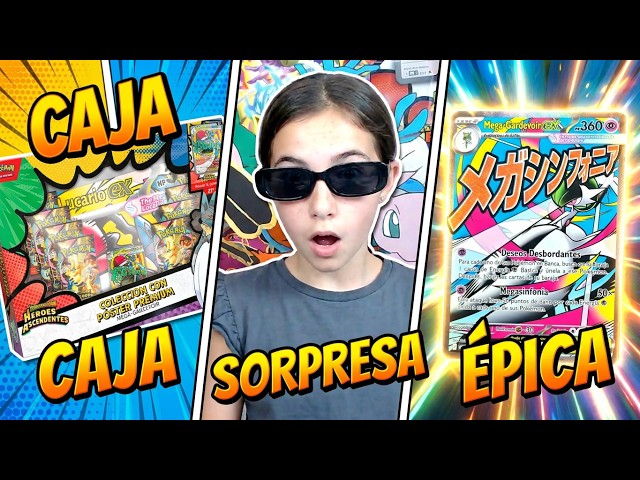 Vídeo relacionado con Pokémon: Colección con póster prémium Mega-Gardevoir de Megaevolución-Héroes Ascendentes (1 Carta holográfica de promoción, 1 póster Impreso por ambas Caras y 10 Sobres de Mejora)
