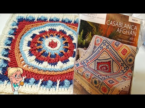 Moroccan Tile Afghan Kit Club by Annies   IN-DEPTH REVIEW  of Kit #1