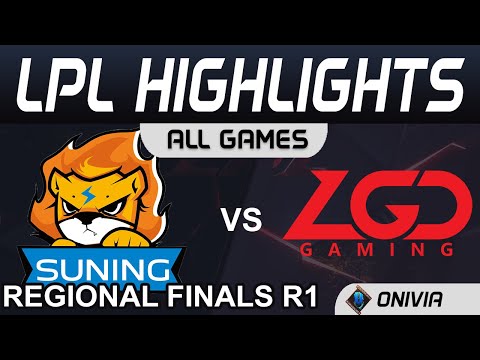 SN vs LGD Highlights ALL GAMES Round 1 LPL Regional Finals 2020 Suning vs LGD Gaming by Onivia