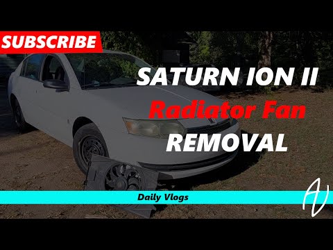 How To remove RADIATOR Fan assembly on Saturn Ion II 2.2L (2004) - Daily Vlog