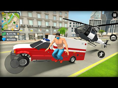 Us Police Helicopter and Ambulance Driving in Open World - Go To Town 6 - Android Gameplay