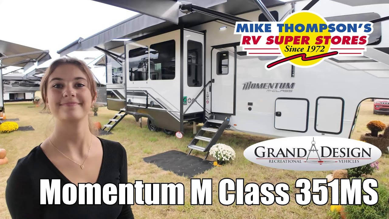 A photo of this 2026 Grand Design Momentum M-Class 351MS
