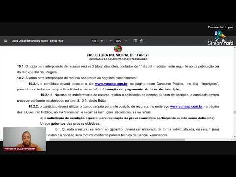 ANALISE DE BANCA VUNESP E  EDITAL DE  ITAPEVI
