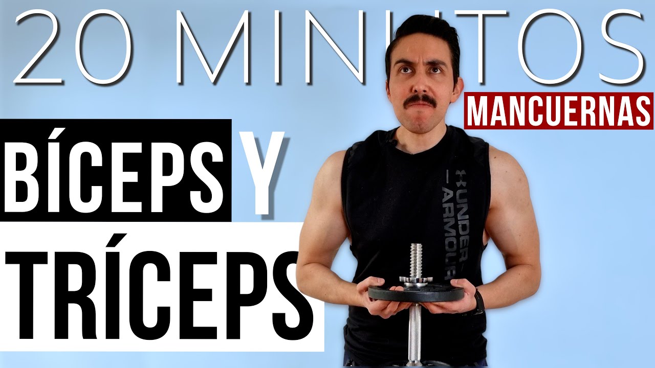 Effective BICEPS AND TRICEPS routine with dumbbells for beginners