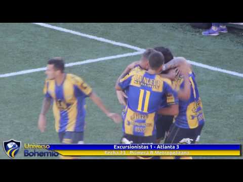 Excursionistas 1 -  Atlanta 3 / Prirmera B Metro - Fecha 23